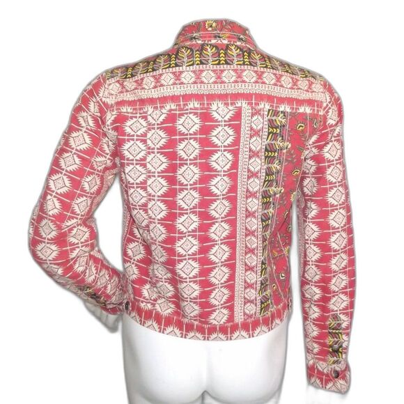 Gramicci Jacket, M, Multicolor Boho, Button front/Collar, Long sleeves, Pockets - Picture 4 of 14